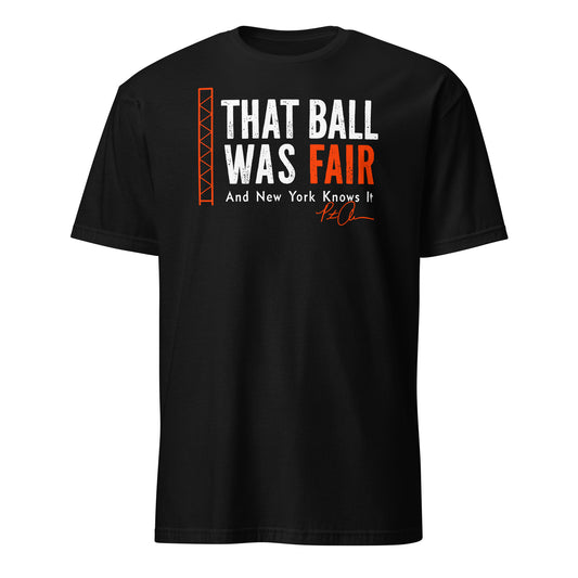 Alonso That Ball Was Fair Baltimore Baseball Unisex T-Shirt - Black