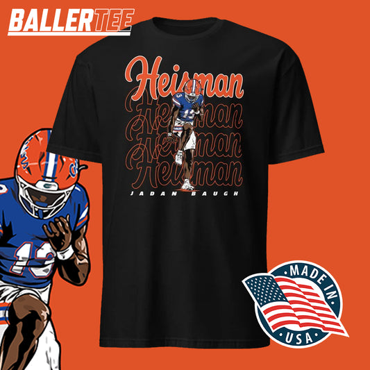 Jadan Baugh Heisman-inspired Florida Gators football graphic T-shirt