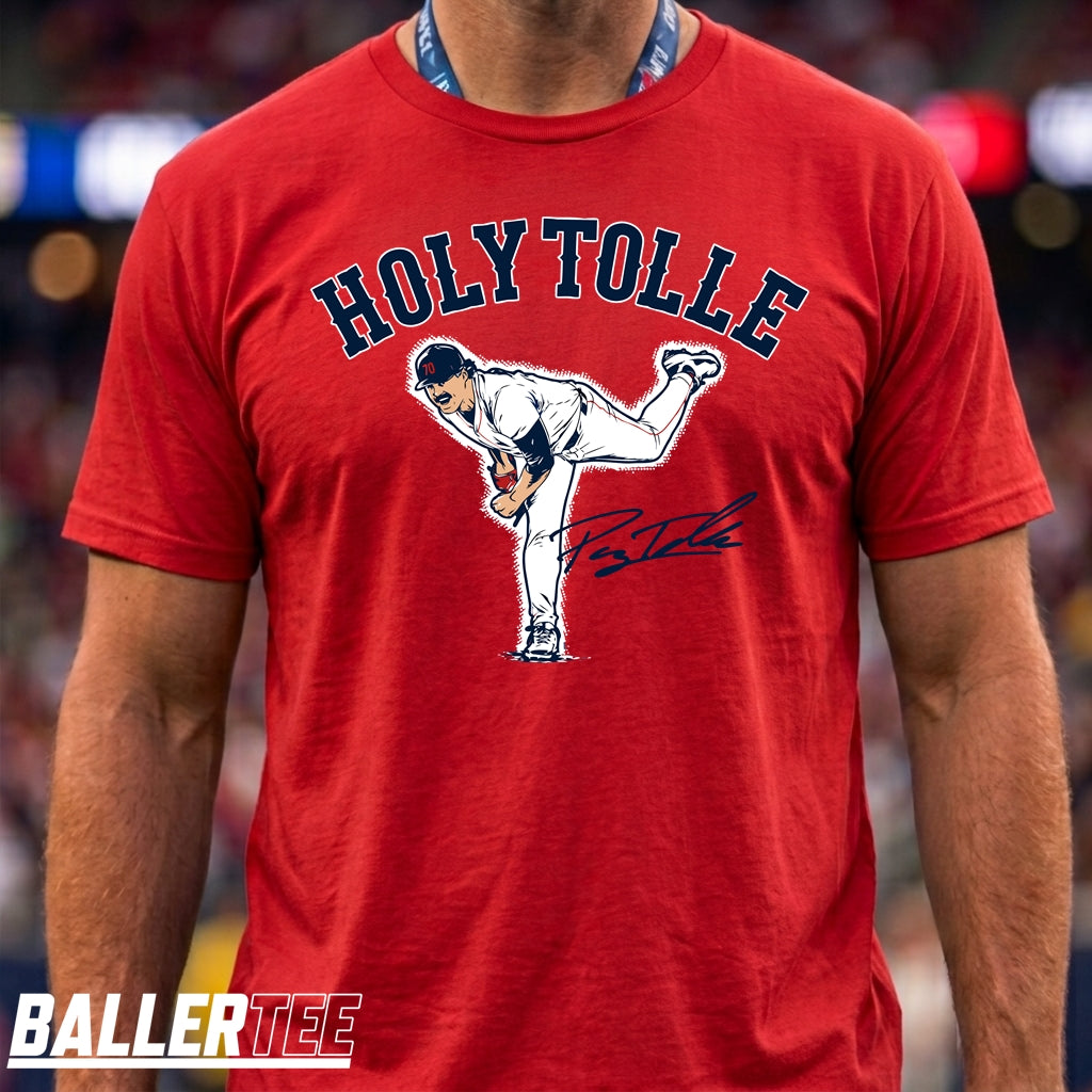 Payton Tolle Holy Tolle Boston Red Sox baseball unisex t-shirt in red