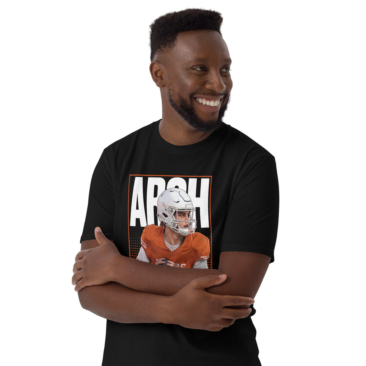 Texas Football Arch Manning Art Graphic T-Shirt – Arch Manning Fan Tee
