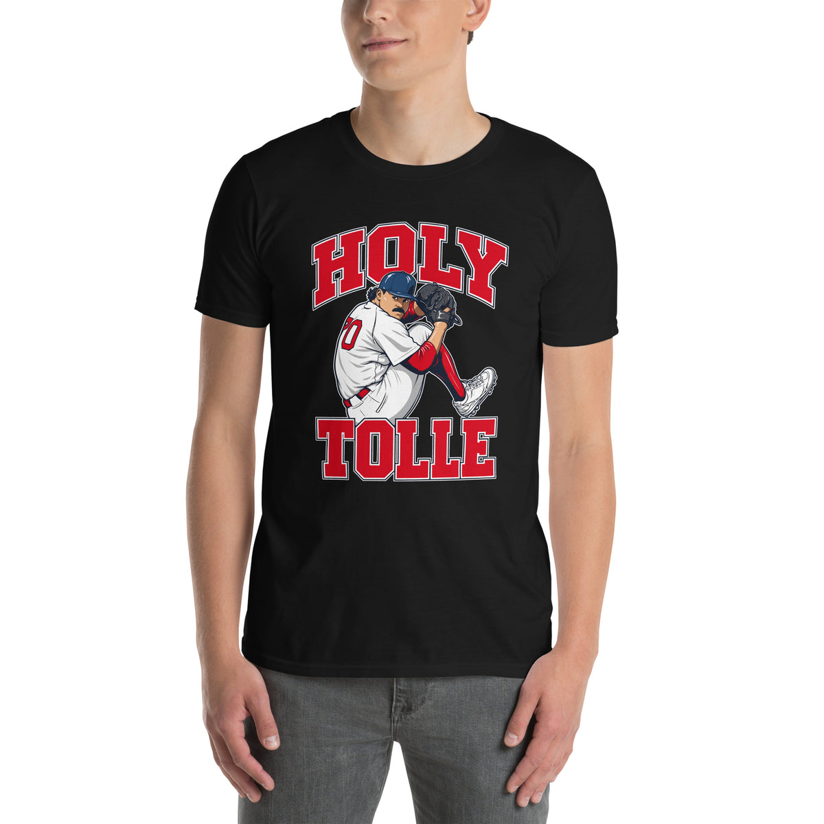 Payton Tolle Boston Red Sox graphic t-shirt in black, front view