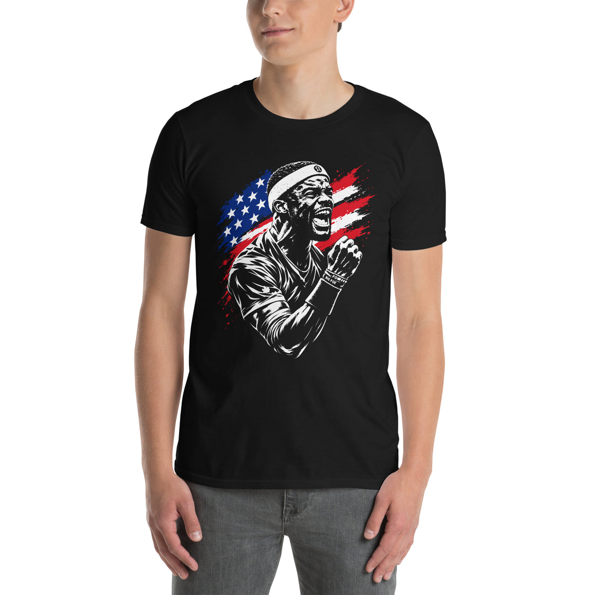 Frances Tiafoe Big Foe graphic unisex t-shirt in black by Ball