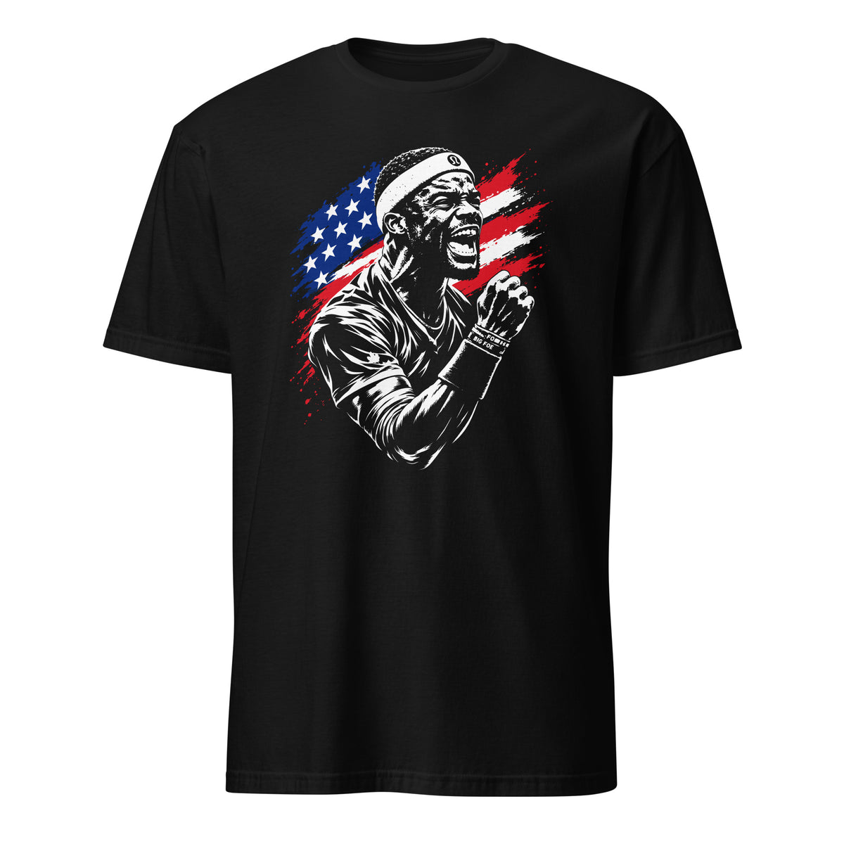 Frances Tiafoe Big Foe graphic unisex t-shirt in black by Ball