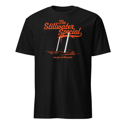 Oklahoma State Cowboys goal post celebration fan t-shirt - commemorative tee for the legendary pond throw
