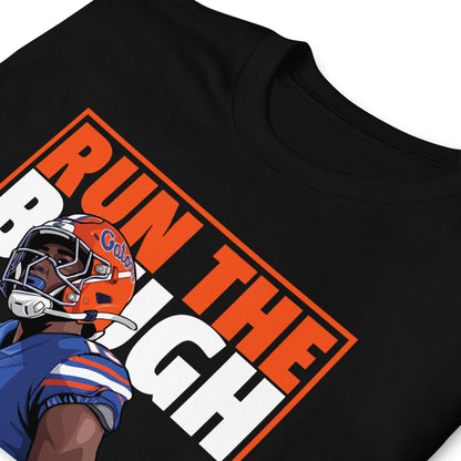 Run The Baugh Graphic Football T-Shirt in Black – Jadan Baugh Florida Gators Fan Tee
