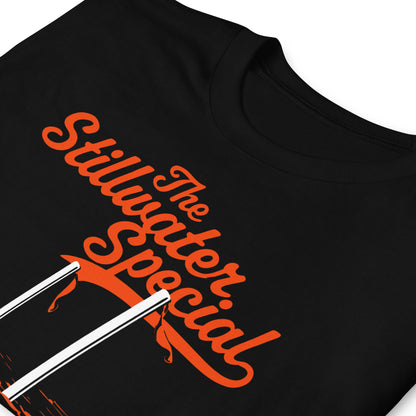 Oklahoma State Cowboys goal post celebration fan t-shirt - commemorative tee for the legendary pond throw
