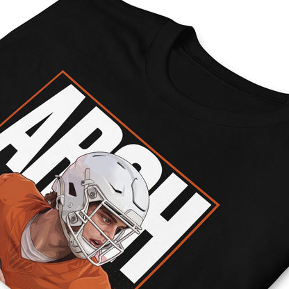 Texas Football Arch Manning Art Graphic T-Shirt – Arch Manning Fan Tee
