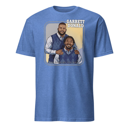 Heather Royal Blue unisex t-shirt with Garrett Donald Step Brothers graphic — LA Rams fan tee by BallerTee
