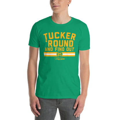 Tucker Kraft Green Bay Packers graphic t-shirt in kelly green, unisex fit