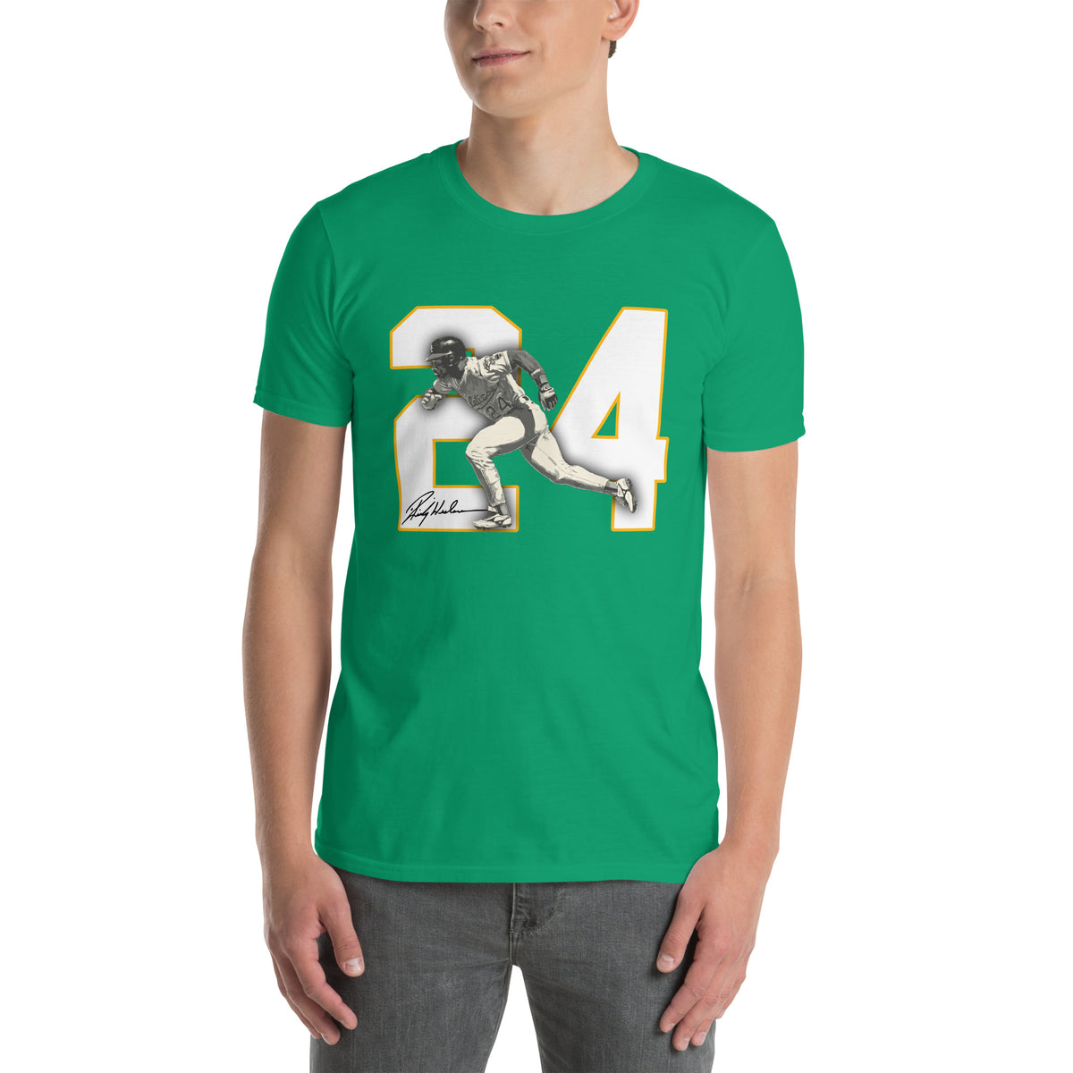 Rickey Henderson #24 Oakland Athletics Baseball Graphic T-Shirt