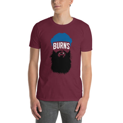 Burns Colorado hockey graphic unisex t-shirt in maroon by BallerTee
