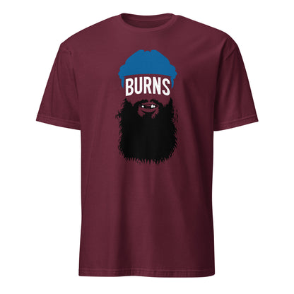 Burns Colorado hockey graphic unisex t-shirt in maroon by BallerTee