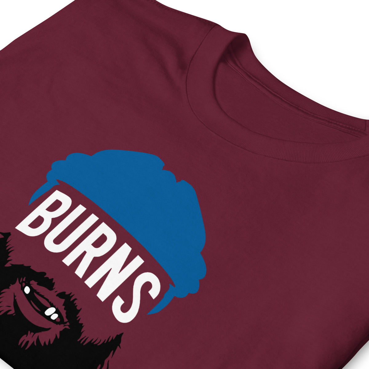 Burns Colorado hockey graphic unisex t-shirt in maroon by BallerTee