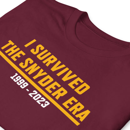 I Survived The Snyder Era Washington Commanders T-Shirt – BallerTee