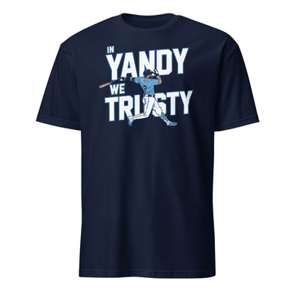 Andy Diaz Tampa Bay Rays graphic t-shirt, navy unisex tee with baseball design
