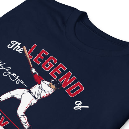 Mickey Gasper Boston Red Sox Baseball T-Shirt in navy, front view – BallerTee graphic tee