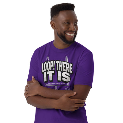 Purple Tyler Loop Baltimore football Loop There It Is graphic T-shirt, front view