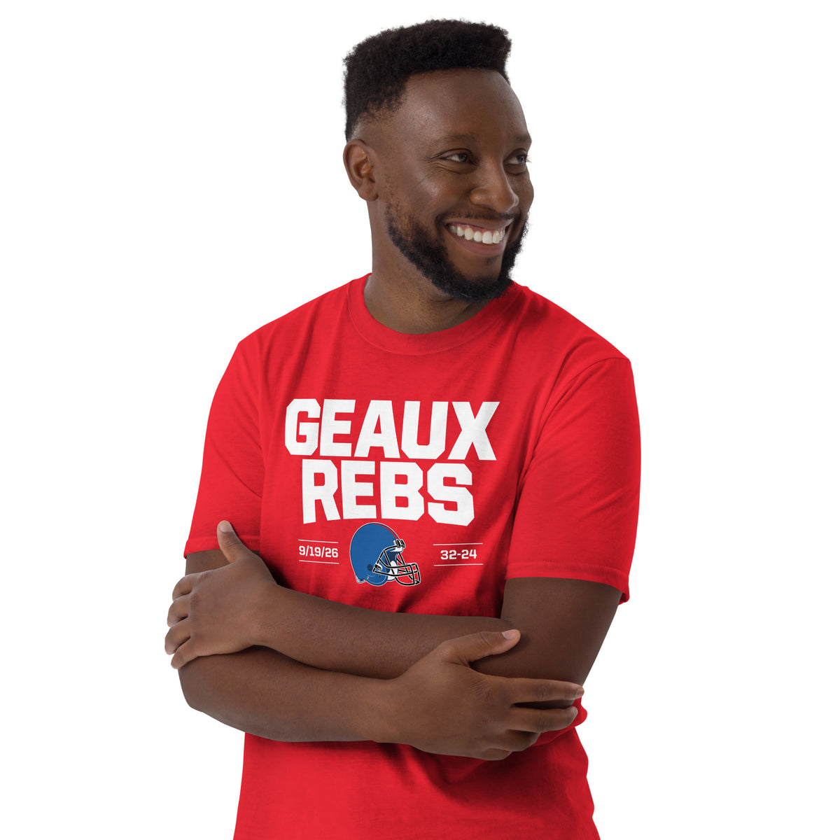 Ole Miss Football Geaux Rebs graphic T-shirt for Rebels fans