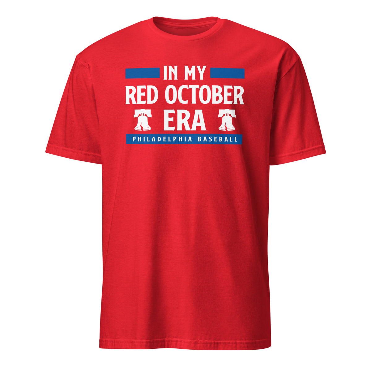 In My Red October Era Philadelphia Phillies baseball unisex t-shirt in red — graphic tee by BallerTee