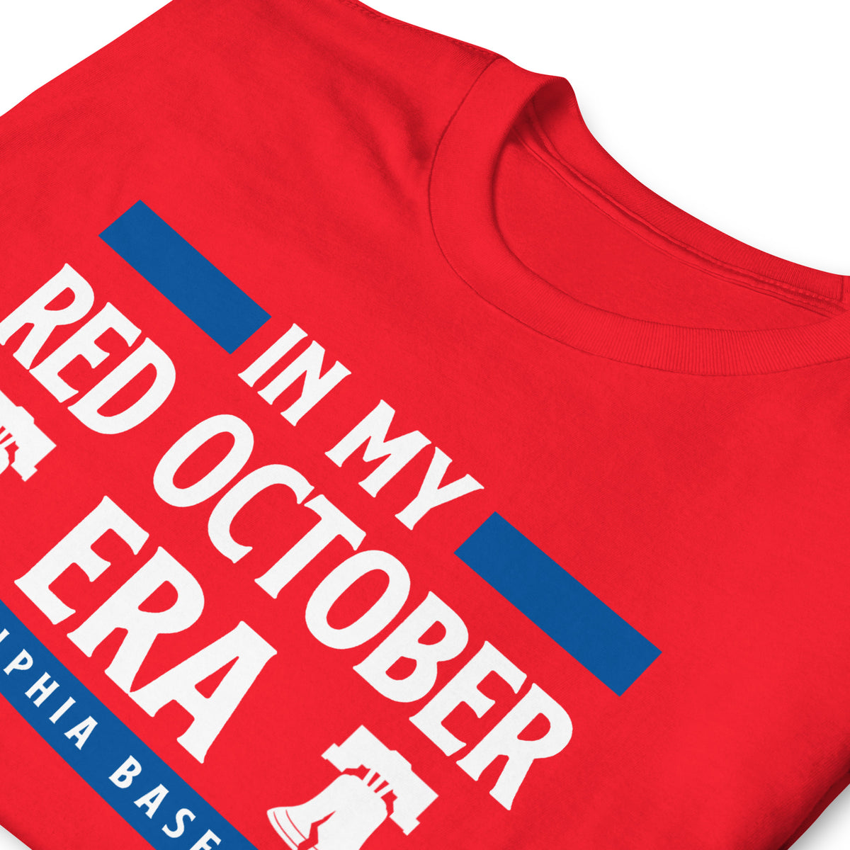 In My Red October Era Philadelphia Phillies baseball unisex t-shirt in red — graphic tee by BallerTee