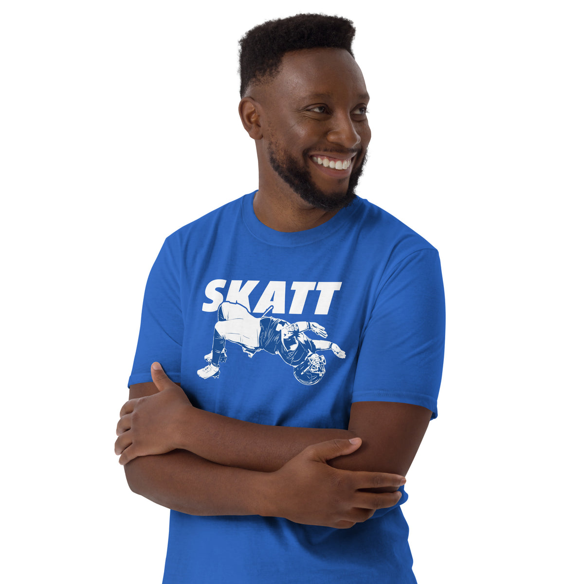 Cam Skattebo New York Giants SKATT Flip T-Shirt – Royal colorway, BallerTee