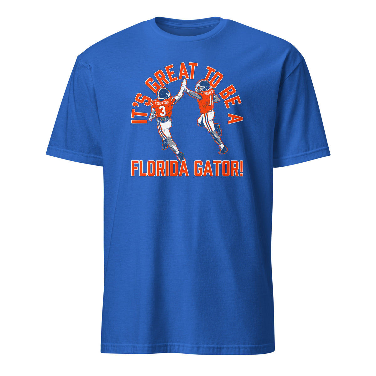 Florida Gators “It’s Great to Be a Gator” T-shirt featuring Vernell Brown and Bailey Stockton