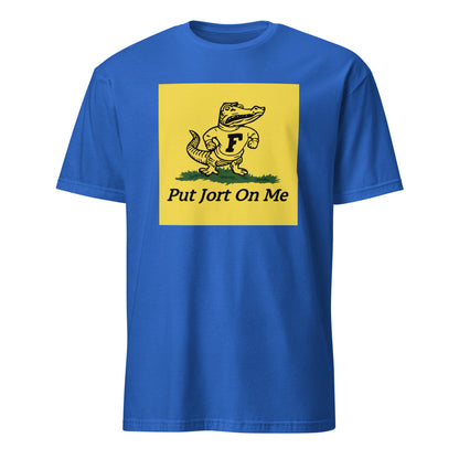 Put Jort On Me Florida Gators T-shirt in royal blue
