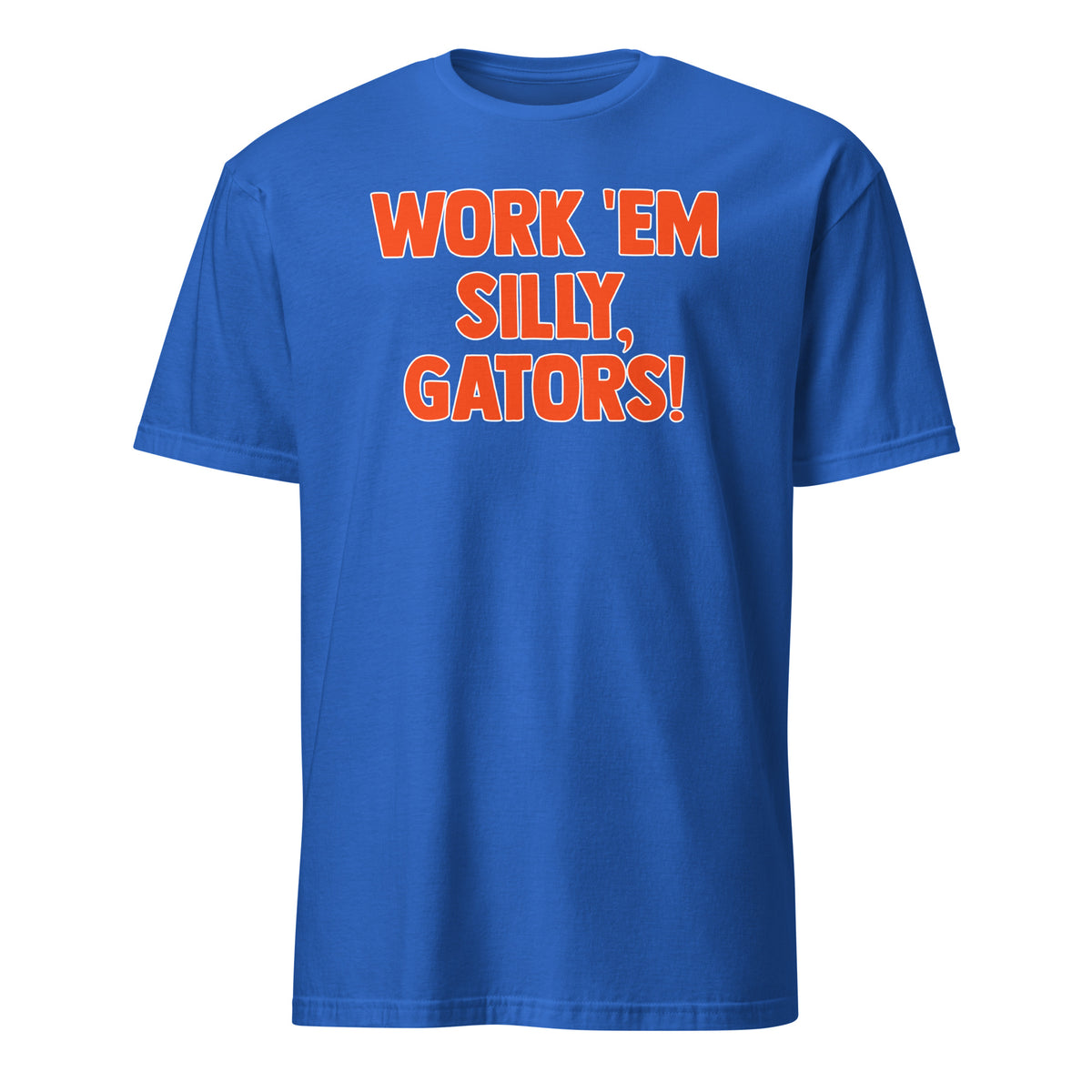 Work ’Em Silly Florida Gators football T-shirt with bold game-day graphic for fans