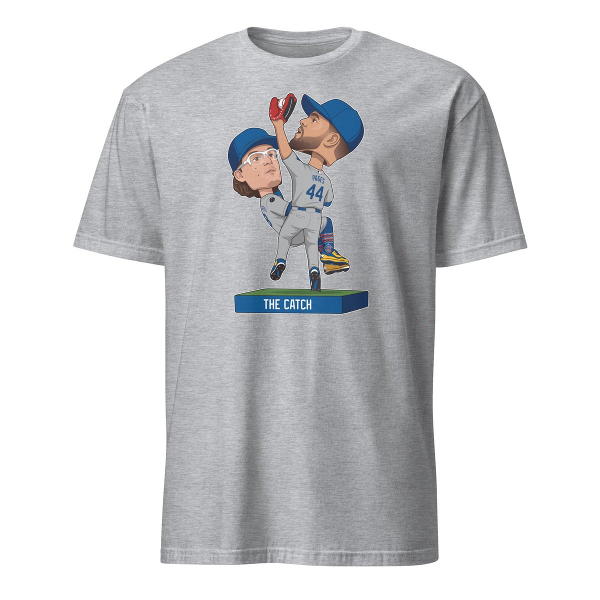 Andy Pages Kiké Hernández The Catch Bobblehead Los Angeles Dodgers Baseball T-Shirt