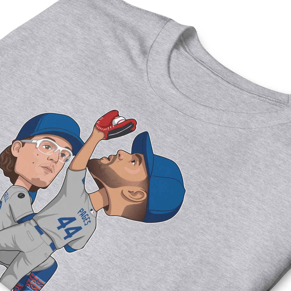 Andy Pages Kiké Hernández The Catch Bobblehead Los Angeles Dodgers Baseball T-Shirt